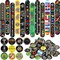 50Pcs Hispanic Heritage Month Party Favors, Slap Bracelets and Badge Pins Bulk